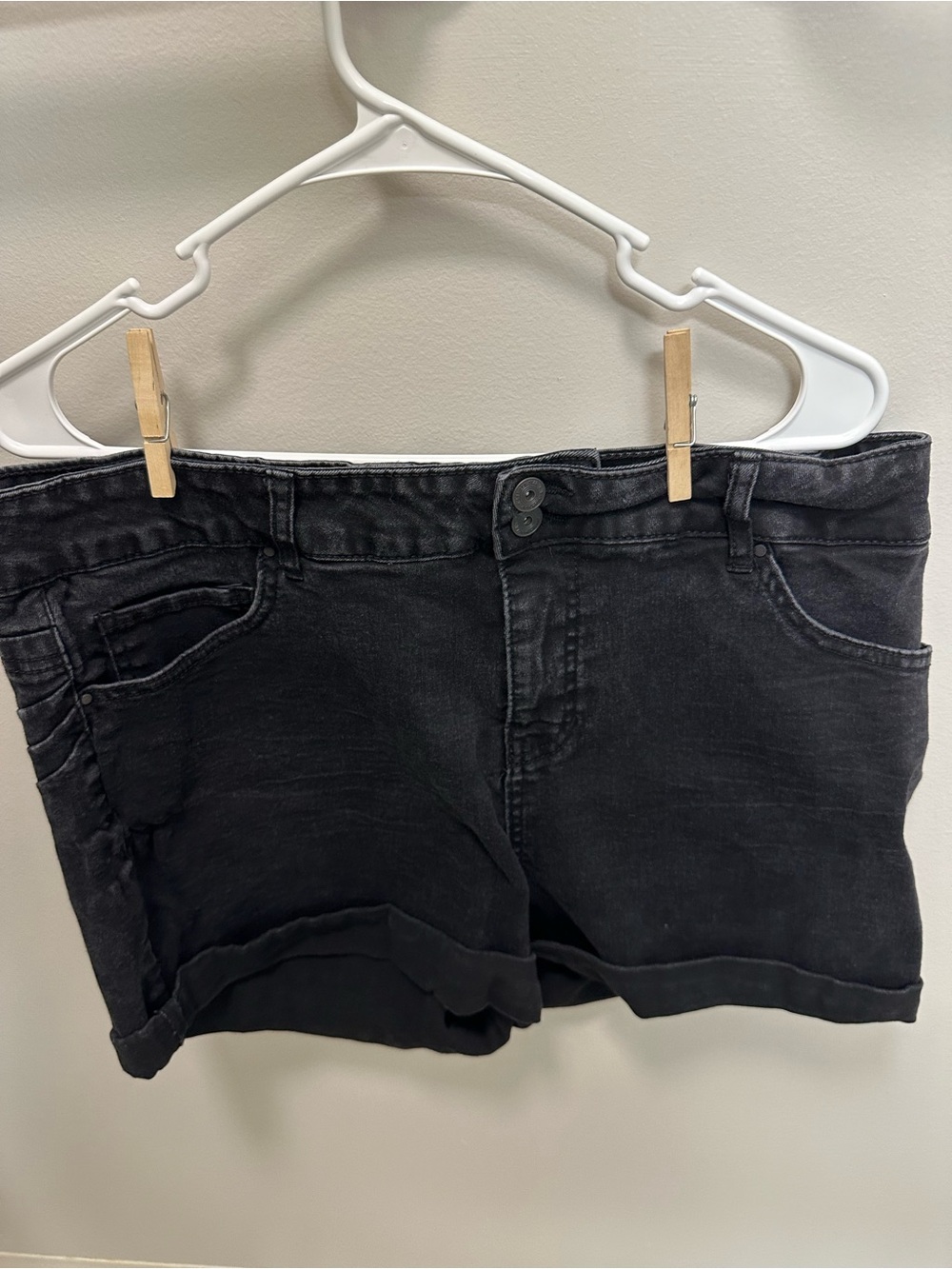 Vanilla Star Black Denim Jean Shorts